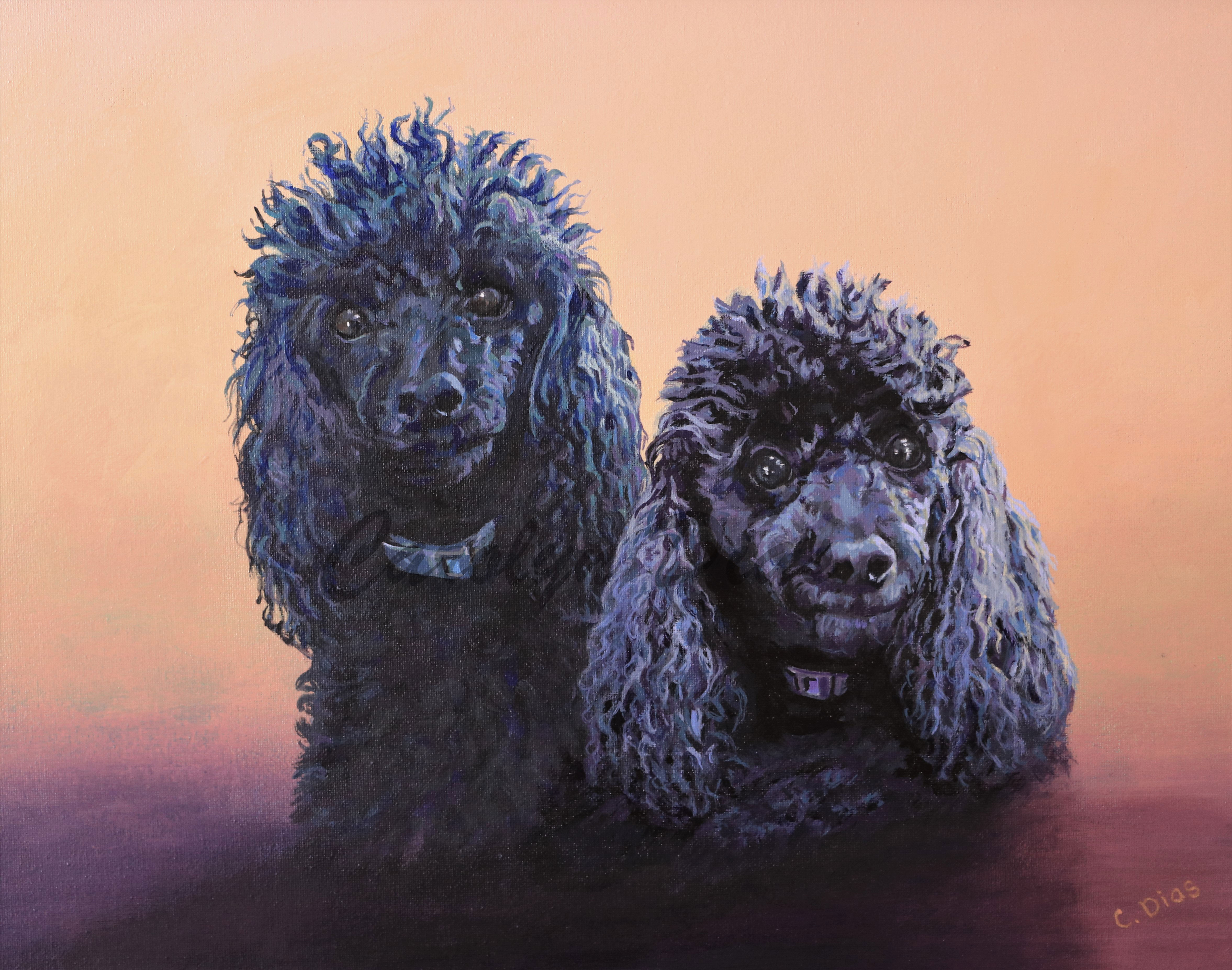 Poodle Dog Painting